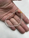 White crystal single-ring bracelet, pink Bodhi lotus accessories, and yellow and green agate embellishments Specification image